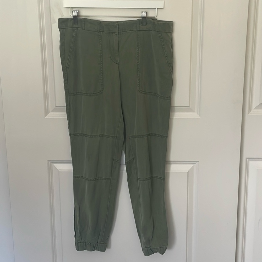 Ann Taylor Loft Army Green Joggers 4